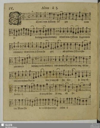 IV. Ich will dem Herren singen