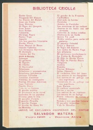 Biblioteca criolla