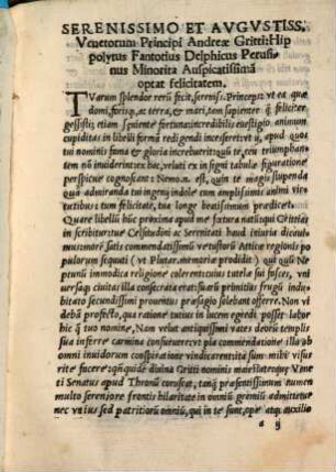 Hippolyti Fantotii Delphici Perusini Minoritae Grittias
