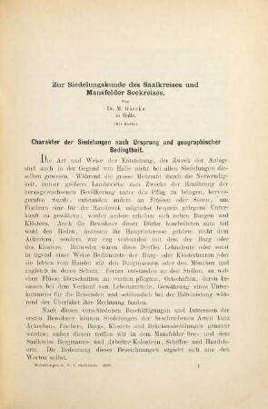 Mitteilungen des Vereins für Erdkunde zu Halle a.d.S : zugl. Organ des Thüringisch-Sächsischen Gesamtvereins für Erdkunde. 1889
