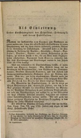Gesammte Preußische Gesetzgebung betreffend das Depositalwesen