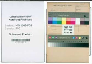 Entnazifizierung Friedrich Schoenert , geb. 17.07.1903 (Bergmann)