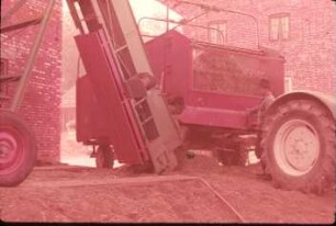 Fotografie: Erntetechnik, Häckselkette, Hochsilo, Förderband, Automatikwagen