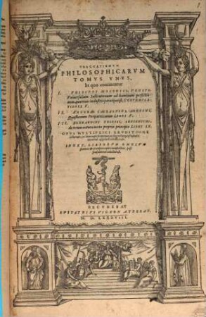 Tractationum philosophicarum tomus unus