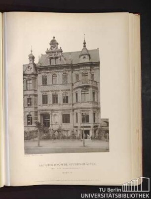 Serie I. No. 56. Wohnhaus Klopstockstraße No. 43. Berlin.