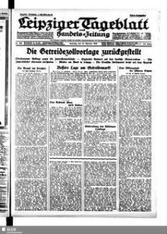 Leipziger Tageblatt und Handelszeitung : Amtsblatt des Rates und des Polizeiamtes der Stadt Leipzig