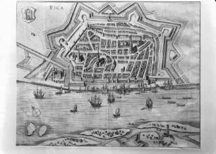 Ansicht von Riga aus der Vogelperspektive
