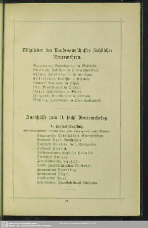 Ausschüsse zum 11. sächs. Feuerwehrtag