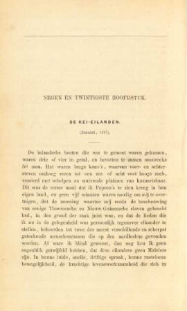 Negen en twintigste hoofdstuk. De Kei-eilanden