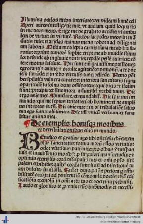 De exemplis bonisq[ue] moribus et de tribulationibus …