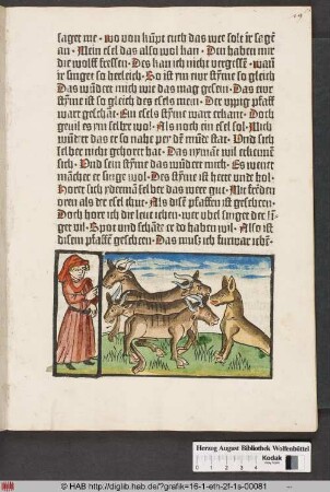 Von den vier Ochsen und dem Wolf.