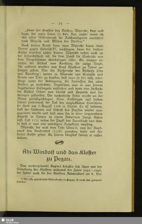 Abt Windolf und das Kloster zu Pegau