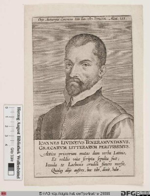 Bildnis Johannes Livineius (eig. Jan Lievens)