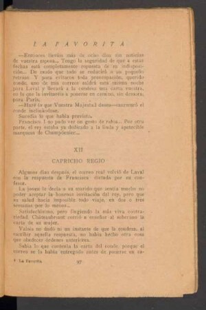 XII - Capricho regio
