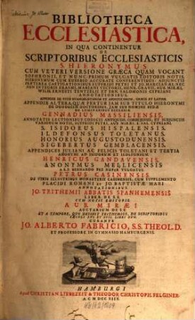 Bibliotheca ecclesiastica