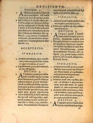 Decisiones Avreae Cavsarvm Sacri Palatii Apostolici, 1