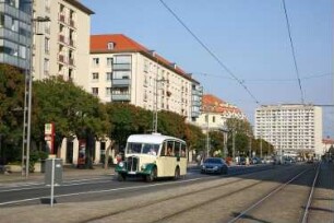 Dresden-Altstadt. Wilsdruffer Straße. Blick zum Pirnaischen Platz