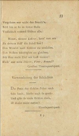 Verwunderung der Schlächter.
