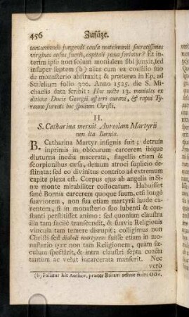 456-459, II. S. Catharina Martyr insignis fuit; ...