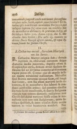 456-459, II. S. Catharina Martyr insignis fuit; ...