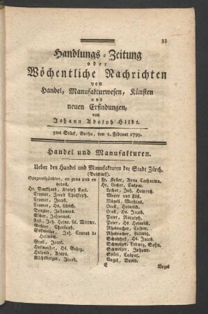 5tes Stück, Gotha, den 2. Februar 1799.