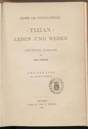Bd. 2: Tizian : Leben und Werke