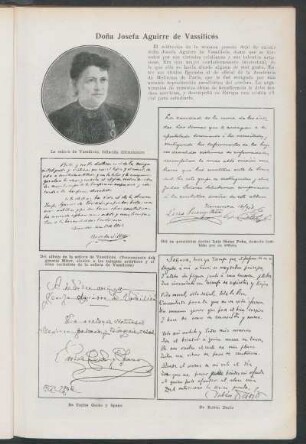 Doña Josefa Aguirre de Vassilicés