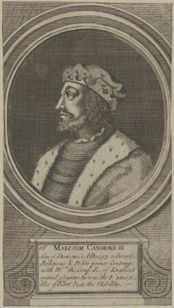 Bildnis von König Malcolm Canmore III. von Schottland