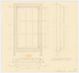 Schloss Posen, Posen Umbau: Luftschutzräume Bad Hitlers Fenster 1:10