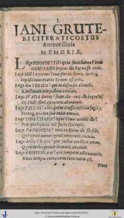 I. (Casparus Cunradus Phil. & Med. D. Breslae).
