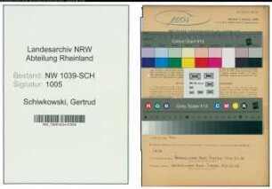 Entnazifizierung Gertrud Schiwkowski , geb. 08.04.1922 (Telefonistin)