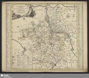 Accurate Geograph. Delineation Derer Aemmter Bitterfeld, Delitzsch u. Zoerbig