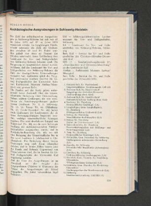 Archäologische Ausgrabungen in Schleswing-Holstein.
