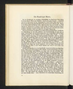Die Bamberger Maria.