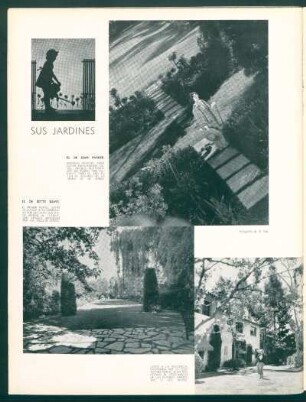 Sus jardines - el de Jean Parker, el de Bette Davies