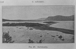 Landschaft : Landschaft mit dem See Torneträsk und Hügeln, die sich im Hintergrund erheben