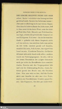 [Dogmatik des ersten Jahrtausends. Die geschichtlichen Kategorien]