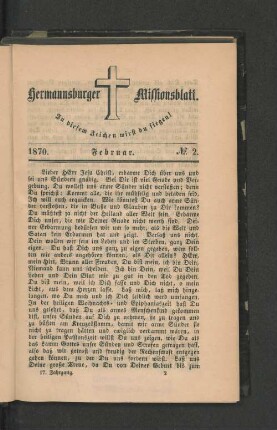 No. 2. Februar. 1870.