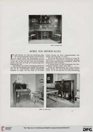Möbel von Arthur Illies