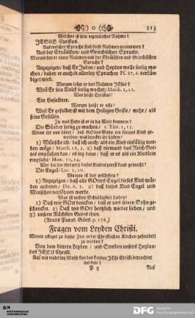 Fragen vom Leyden Christi.