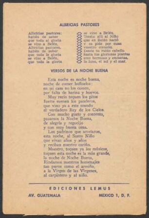 Albricias pastores