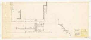 Wohnhaus Vogel, Neustadt Vorschlag B: Stützmauern: Grundriss, Schnitt 1:50