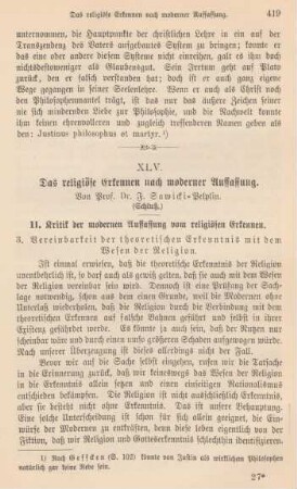419-435 Das religiöse Erkennen nach moderner Auffassung : Schluß