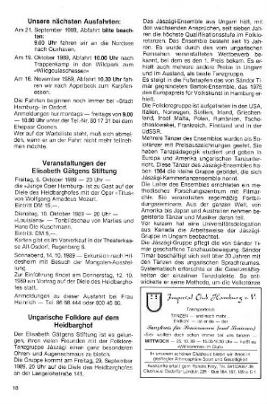 Ungarische Folklore auf dem Heidbarghof