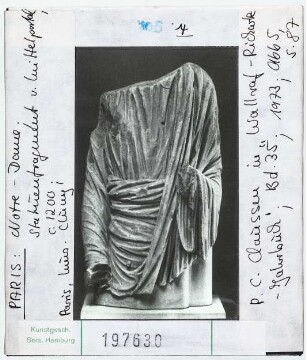 Paris: Notre Dame, Mittelportal, Statuenfragment, heute Musée Cluny
