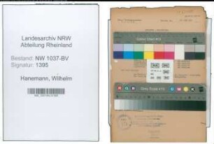 Entnazifizierung Wilhelm Hanemann , geb. 30.09.1910 (Sachbearbeiter)