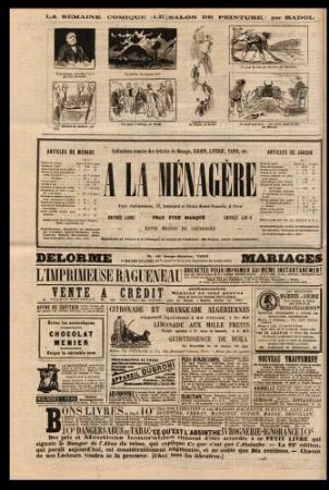 La semaine comique (Le Salon de peinture), par Hadol