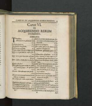 Caput VI. De Acquirendo Rerum Dominio.