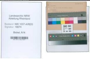 Entnazifizierung N N Bickel , geb. 00.00.0000 (Rechtsanwalt)