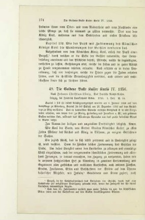 49. Die Goldene Bulle Kaiser Karls IV. 1356